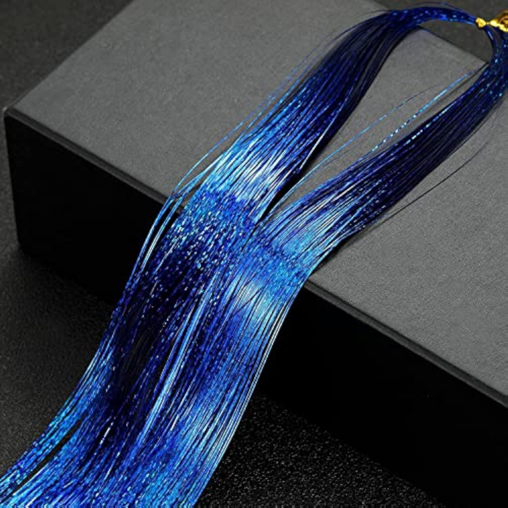 40 Inches Tinsel Strands Glitter Highlighter Hair Extensions